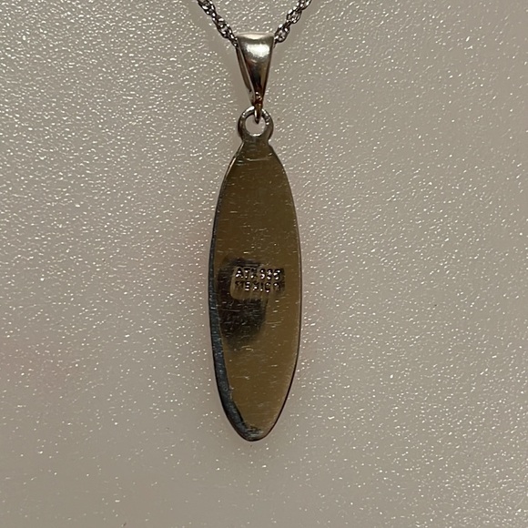 NWT 18” adjustable Sterling Silver Sun, crescent and Star pendant - Picture 3 of 9